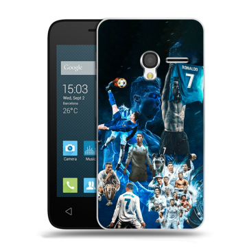 Пластиковый чехол на Alcatel One Touch Pixi 3 (4.5) с принтом Реал Роналдо