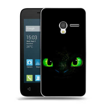 Пластиковый чехол на Alcatel One Touch Pixi 3 (4.5) с принтом Как приручить дракона Пластиковый чехол на Alcatel One Touch Pixi 3 (4.5) с принтом Как приручить дракона