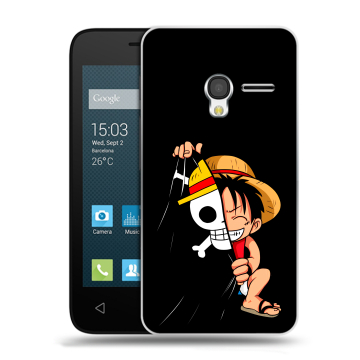 Пластиковый чехол на Alcatel One Touch Pixi 3 (4.5) с принтом One Piece Ван Пис