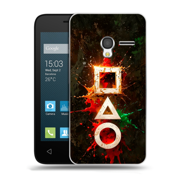Пластиковый чехол на Alcatel One Touch Pixi 3 (4.5) с принтом Squid Game Игра кальмара