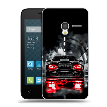 Пластиковый чехол на Alcatel One Touch Pixi 3 (4.5) с принтом BMW БМВ