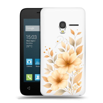Пластиковый чехол на Alcatel One Touch Pixi 3 (4.5) с принтом для девушки