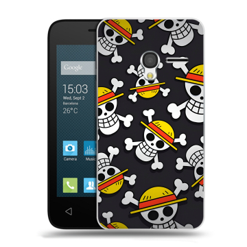 Пластиковый чехол на Alcatel One Touch Pixi 3 (4.5) с принтом One Piece Ван Пис