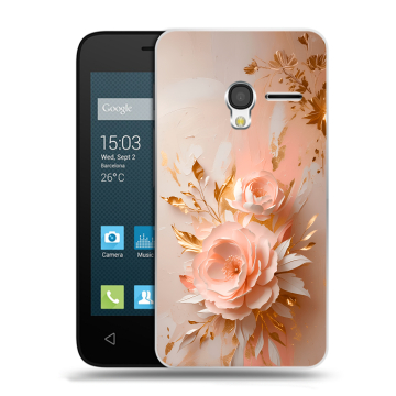 Пластиковый чехол на Alcatel One Touch Pixi 3 (4.5) с принтом женский