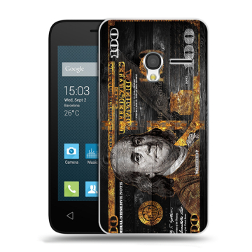 Пластиковый чехол на Alcatel One Touch Pixi 3 (4.5) с принтом Доллар деньги Пластиковый чехол на Alcatel One Touch Pixi 3 (4.5) с принтом Доллар деньги