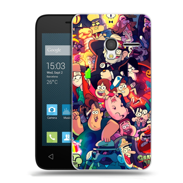 Пластиковый чехол на Alcatel One Touch Pixi 3 (4.5) с принтом Gravity Falls Гравити Фолз Пластиковый чехол на Alcatel One Touch Pixi 3 (4.5) с принтом Gravity Falls Гравити Фолз