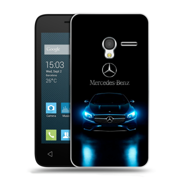 Пластиковый чехол на Alcatel One Touch Pixi 3 (4.5) с принтом Mercedes Мерседес Пластиковый чехол на Alcatel One Touch Pixi 3 (4.5) с принтом Mercedes Мерседес