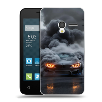 Пластиковый чехол на Alcatel One Touch Pixi 3 (4.5) с принтом BMW БМВ