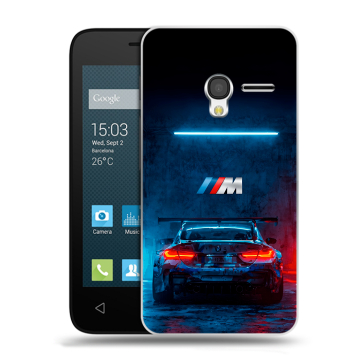 Пластиковый чехол на Alcatel One Touch Pixi 3 (4.5) с принтом BMW БМВ Пластиковый чехол на Alcatel One Touch Pixi 3 (4.5) с принтом BMW БМВ