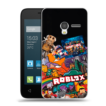 Пластиковый чехол на Alcatel One Touch Pixi 3 (4.5) с принтом Roblox Роблокс Пластиковый чехол на Alcatel One Touch Pixi 3 (4.5) с принтом Roblox Роблокс