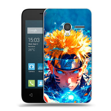 Пластиковый чехол на Alcatel One Touch Pixi 3 (4.5) с принтом Аниме Наруто Naruto
