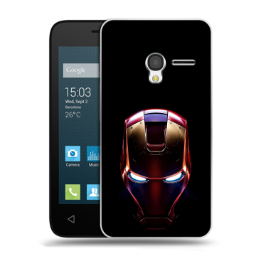 Пластиковый чехол на Alcatel One Touch Pixi 3 (4.5) с принтом IronMan Железный человек Пластиковый чехол на Alcatel One Touch Pixi 3 (4.5) с принтом IronMan Железный человек
