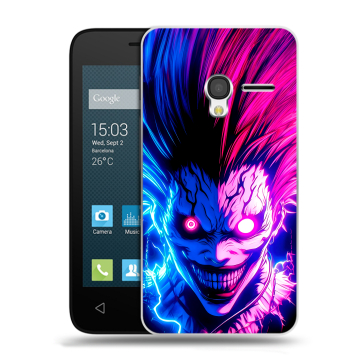 Пластиковый чехол на Alcatel One Touch Pixi 3 (4.5) с принтом Death note Тетрадь смерти