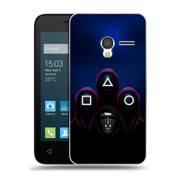 Пластиковый чехол на Alcatel One Touch Pixi 3 (4.5) с принтом Игра Кальмара