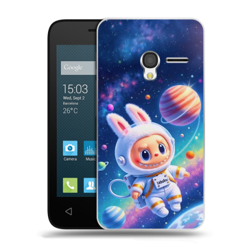 Пластиковый чехол на Alcatel One Touch Pixi 3 (4.5) с принтом Labubu Лабубу