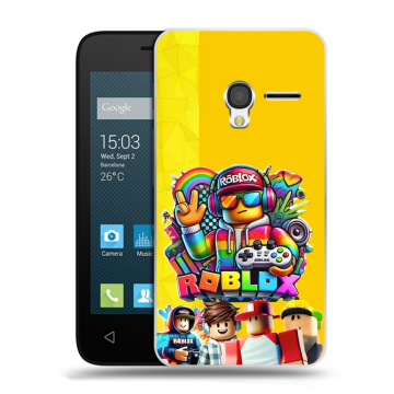 Пластиковый чехол на Alcatel One Touch Pixi 3 (4.5) с принтом Roblox Роблокс Пластиковый чехол на Alcatel One Touch Pixi 3 (4.5) с принтом Roblox Роблокс
