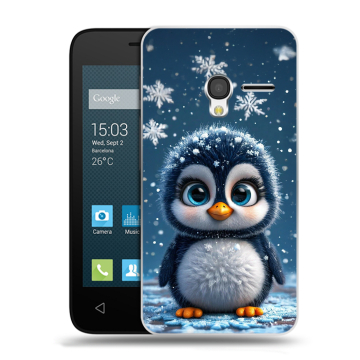 Пластиковый чехол на Alcatel One Touch Pixi 3 (4.5) с принтом Новый год