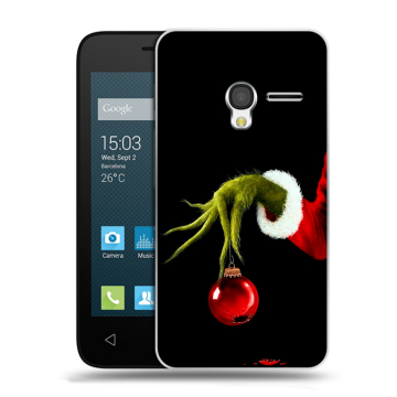 Пластиковый чехол на Alcatel One Touch Pixi 3 (4.5) с принтом Новый год Гринч