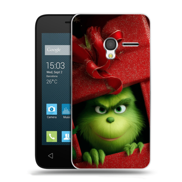 Пластиковый чехол на Alcatel One Touch Pixi 3 (4.5) с принтом Новый год