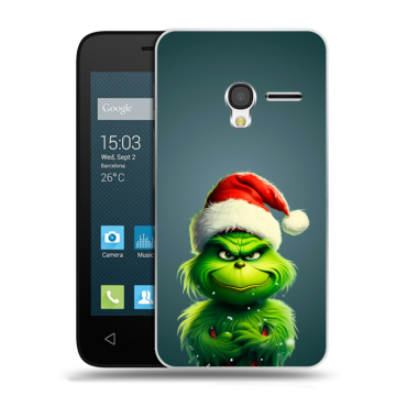 Пластиковый чехол на Alcatel One Touch Pixi 3 (4.5) с принтом Новый год