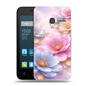 Пластиковый чехол на Alcatel One Touch Pixi 3 (4.5) с принтом женский Пластиковый чехол на Alcatel One Touch Pixi 3 (4.5) с принтом женский