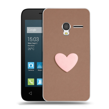 Пластиковый чехол на Alcatel One Touch Pixi 3 (4.5) с принтом женский