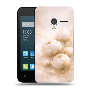 Пластиковый чехол на Alcatel One Touch Pixi 3 (4.5) с принтом женский