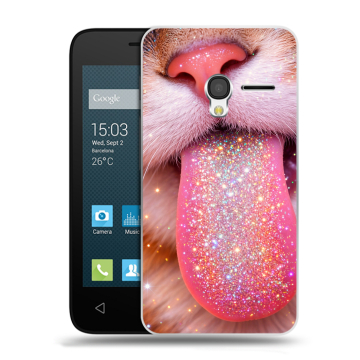 Пластиковый чехол на Alcatel One Touch Pixi 3 (4.5) с принтом для девочек