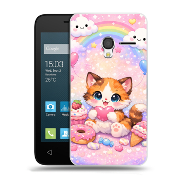 Пластиковый чехол на Alcatel One Touch Pixi 3 (4.5) с принтом для девочек Пластиковый чехол на Alcatel One Touch Pixi 3 (4.5) с принтом для девочек