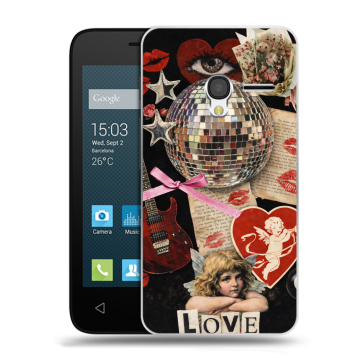 Пластиковый чехол на Alcatel One Touch Pixi 3 (4.5) с принтом для девочек