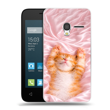 Пластиковый чехол на Alcatel One Touch Pixi 3 (4.5) с принтом женский