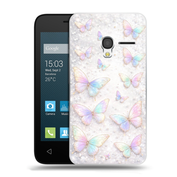 Пластиковый чехол на Alcatel One Touch Pixi 3 (4.5) с принтом женский