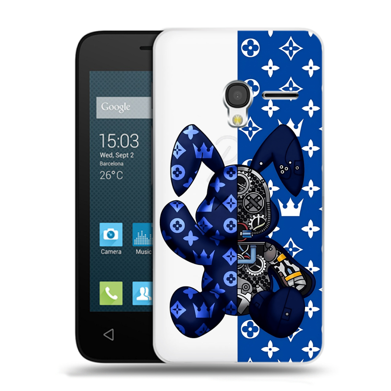 Пластиковый чехол на Alcatel One Touch Pixi 3 (4.5) с принтом Луи робот Пластиковый чехол на Alcatel One Touch Pixi 3 (4.5) с принтом Луи робот