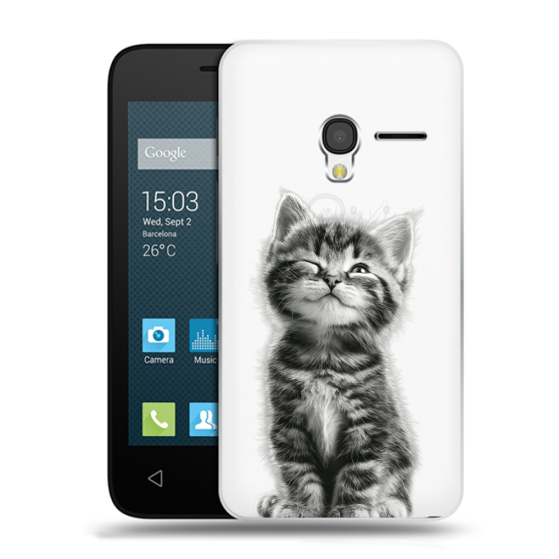 Пластиковый чехол на Alcatel One Touch Pixi 3 (4.5) с принтом Котенок Пластиковый чехол на Alcatel One Touch Pixi 3 (4.5) с принтом Котенок
