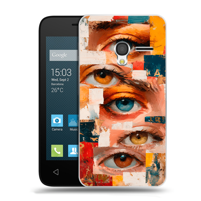 Пластиковый чехол на Alcatel One Touch Pixi 3 (4.5) с принтом Модный принт Пластиковый чехол на Alcatel One Touch Pixi 3 (4.5) с принтом Модный принт