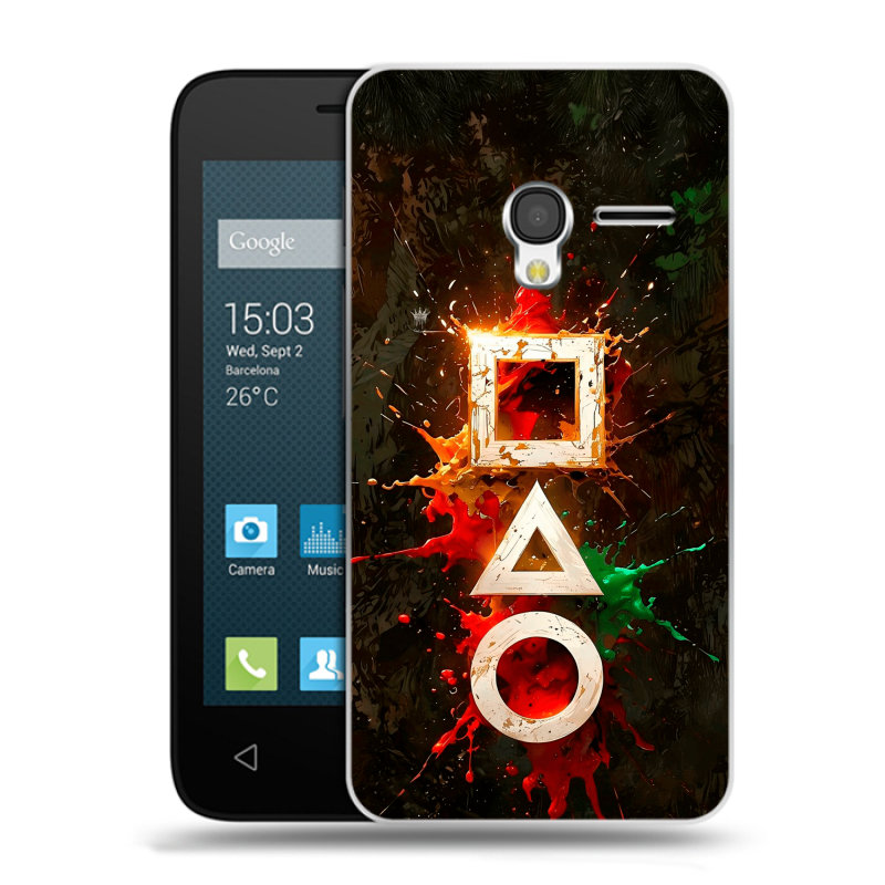 Пластиковый чехол на Alcatel One Touch Pixi 3 (4.5) с принтом Squid Game Игра кальмара Пластиковый чехол на Alcatel One Touch Pixi 3 (4.5) с принтом Squid Game Игра кальмара