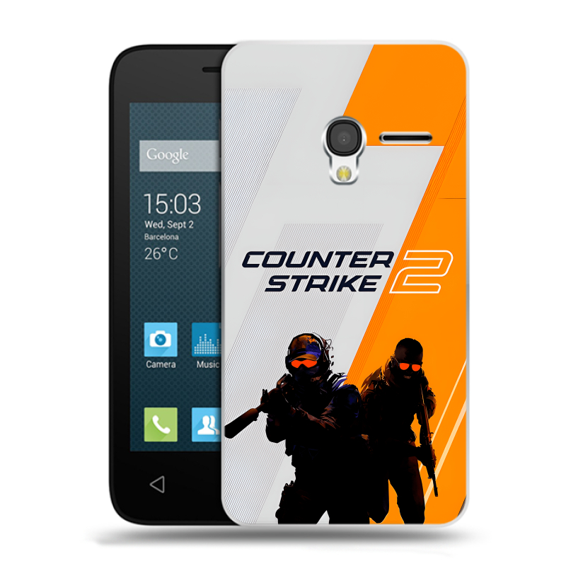 Пластиковый чехол на Alcatel One Touch Pixi 3 (4.5) с принтом Counter Strike Пластиковый чехол на Alcatel One Touch Pixi 3 (4.5) с принтом Counter Strike