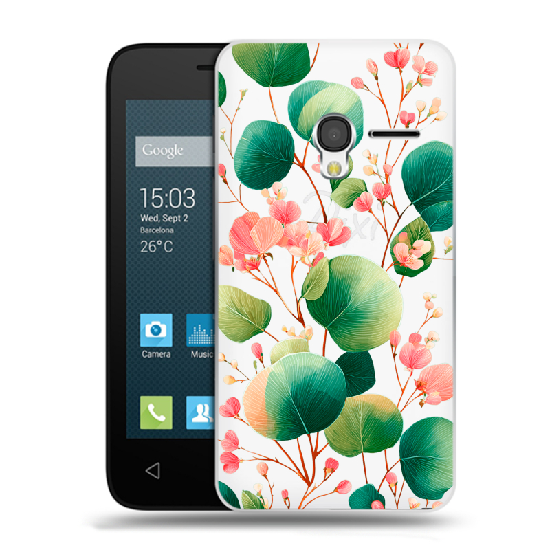 Пластиковый чехол на Alcatel One Touch Pixi 3 (4.5) с принтом женский Пластиковый чехол на Alcatel One Touch Pixi 3 (4.5) с принтом женский