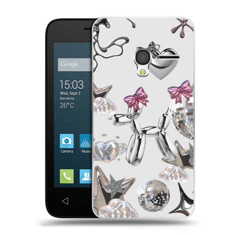 Пластиковый чехол на Alcatel One Touch Pixi 3 (4.5) с принтом Y2K Пластиковый чехол на Alcatel One Touch Pixi 3 (4.5) с принтом Y2K