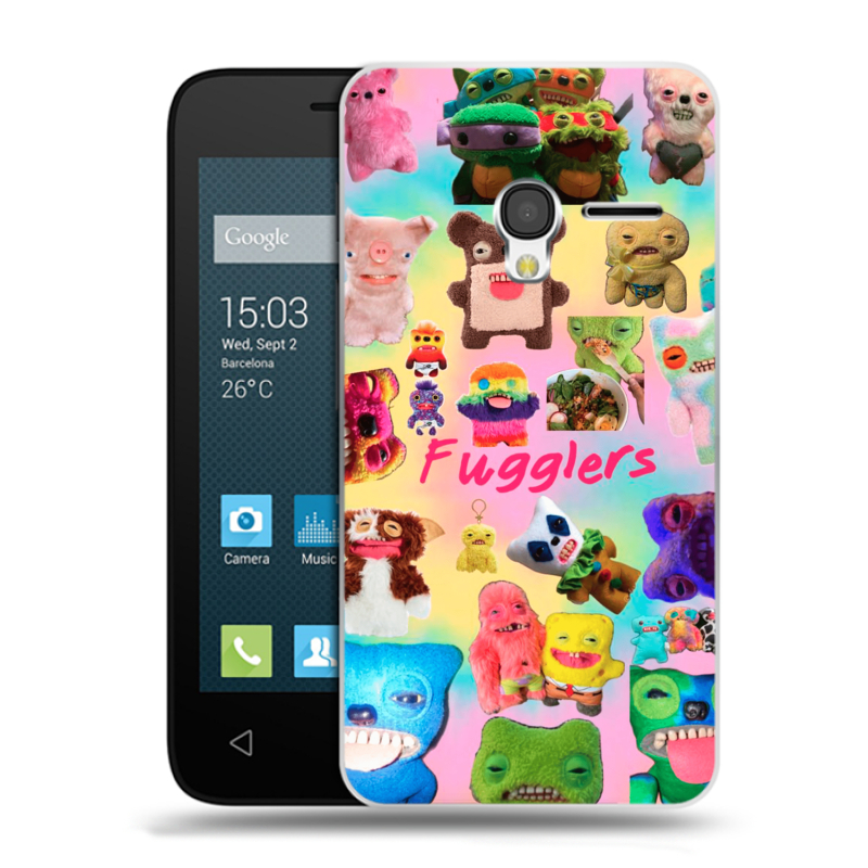 Пластиковый чехол на Alcatel One Touch Pixi 3 (4.5) с принтом Флагер Fuggler Пластиковый чехол на Alcatel One Touch Pixi 3 (4.5) с принтом Флагер Fuggler