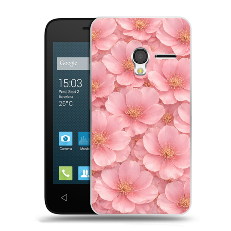 Пластиковый чехол на Alcatel One Touch Pixi 3 (4.5) с принтом женский Пластиковый чехол на Alcatel One Touch Pixi 3 (4.5) с принтом женский