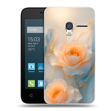 Пластиковый чехол на Alcatel One Touch Pixi 3 (4.0) с принтом Женский Пластиковый чехол на Alcatel One Touch Pixi 3 (4.0) с принтом Женский