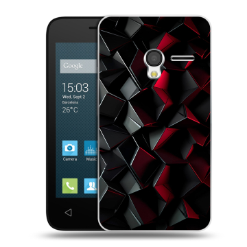 Пластиковый чехол на Alcatel One Touch Pixi 3 (4.0) с принтом Абстракция Пластиковый чехол на Alcatel One Touch Pixi 3 (4.0) с принтом Абстракция