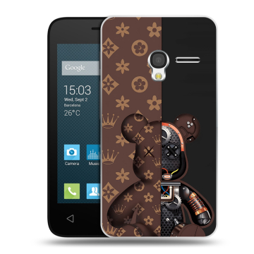 Пластиковый чехол на Alcatel One Touch Pixi 3 (4.0) с принтом Луи робот Пластиковый чехол на Alcatel One Touch Pixi 3 (4.0) с принтом Луи робот