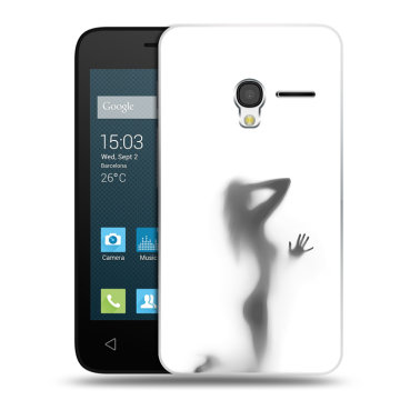 Пластиковый чехол на Alcatel One Touch Pixi 3 (4.0) с принтом Силуэт Пластиковый чехол на Alcatel One Touch Pixi 3 (4.0) с принтом Силуэт
