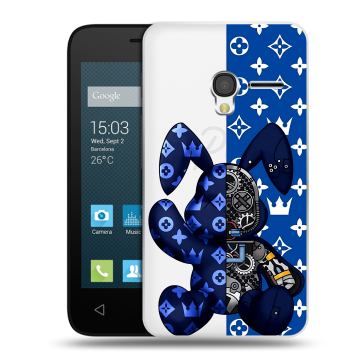 Пластиковый чехол на Alcatel One Touch Pixi 3 (4.0) с принтом Луи робот