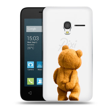 Пластиковый чехол на Alcatel One Touch Pixi 3 (4.0) с принтом Медведь Пластиковый чехол на Alcatel One Touch Pixi 3 (4.0) с принтом Медведь