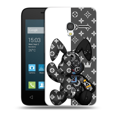Пластиковый чехол на Alcatel One Touch Pixi 3 (4.0) с принтом Луи робот Пластиковый чехол на Alcatel One Touch Pixi 3 (4.0) с принтом Луи робот