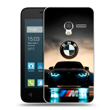 Пластиковый чехол на Alcatel One Touch Pixi 3 (4.0) с принтом БМВ BMW