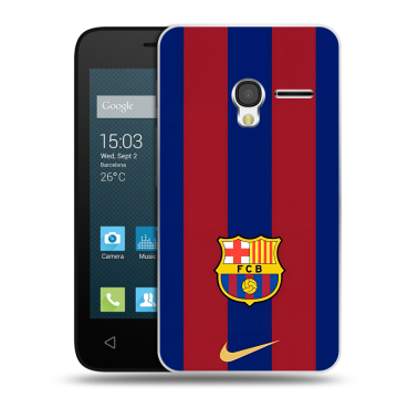 Пластиковый чехол на Alcatel One Touch Pixi 3 (4.0) с принтом Барселона Barcelona